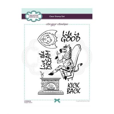 Creative Expressions Clear Stamps Designer - Dapper Zebra